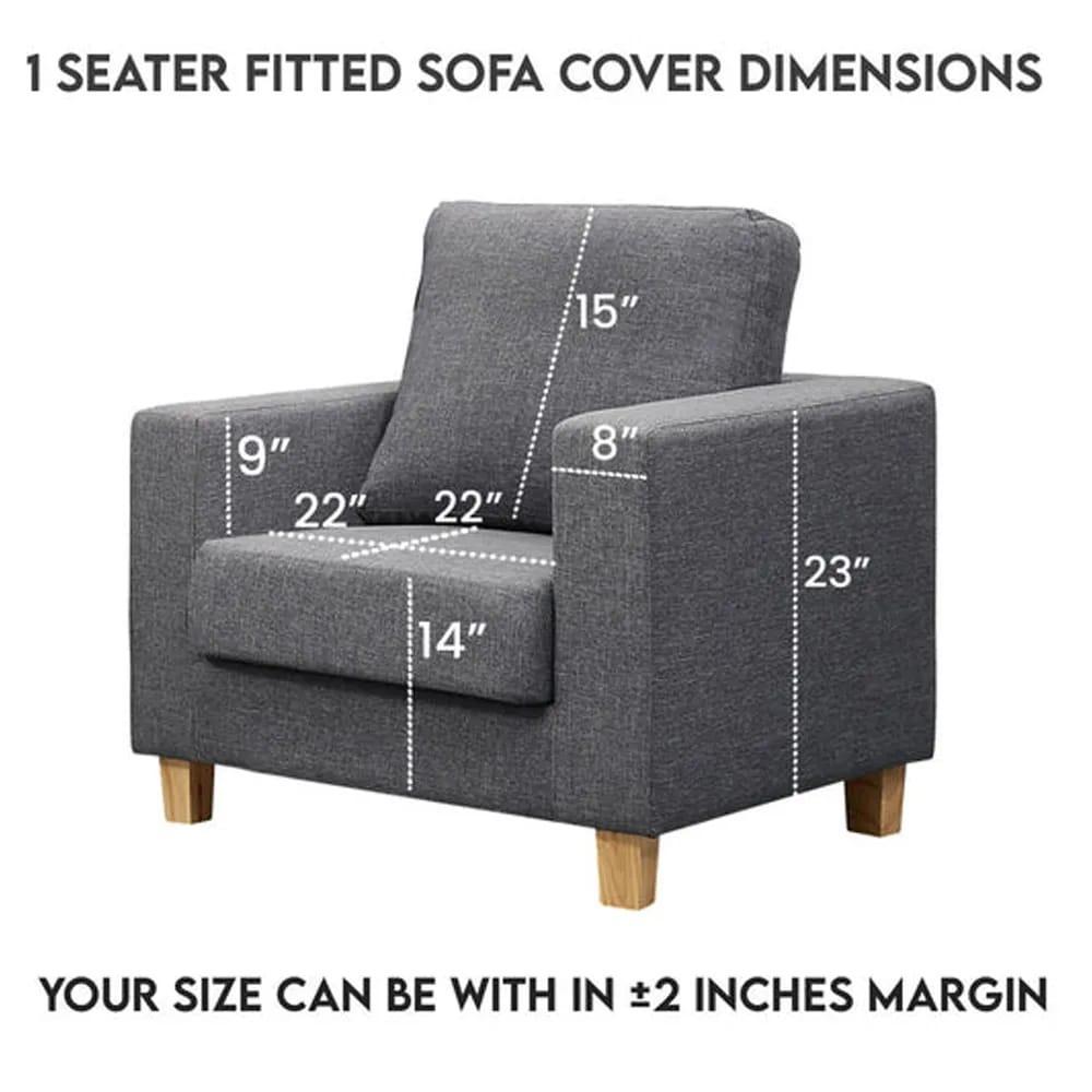 Bubble Sofa Cover – Stretchable Cover with Bubble Texture | Slip-Resistant | Chocolate Colour