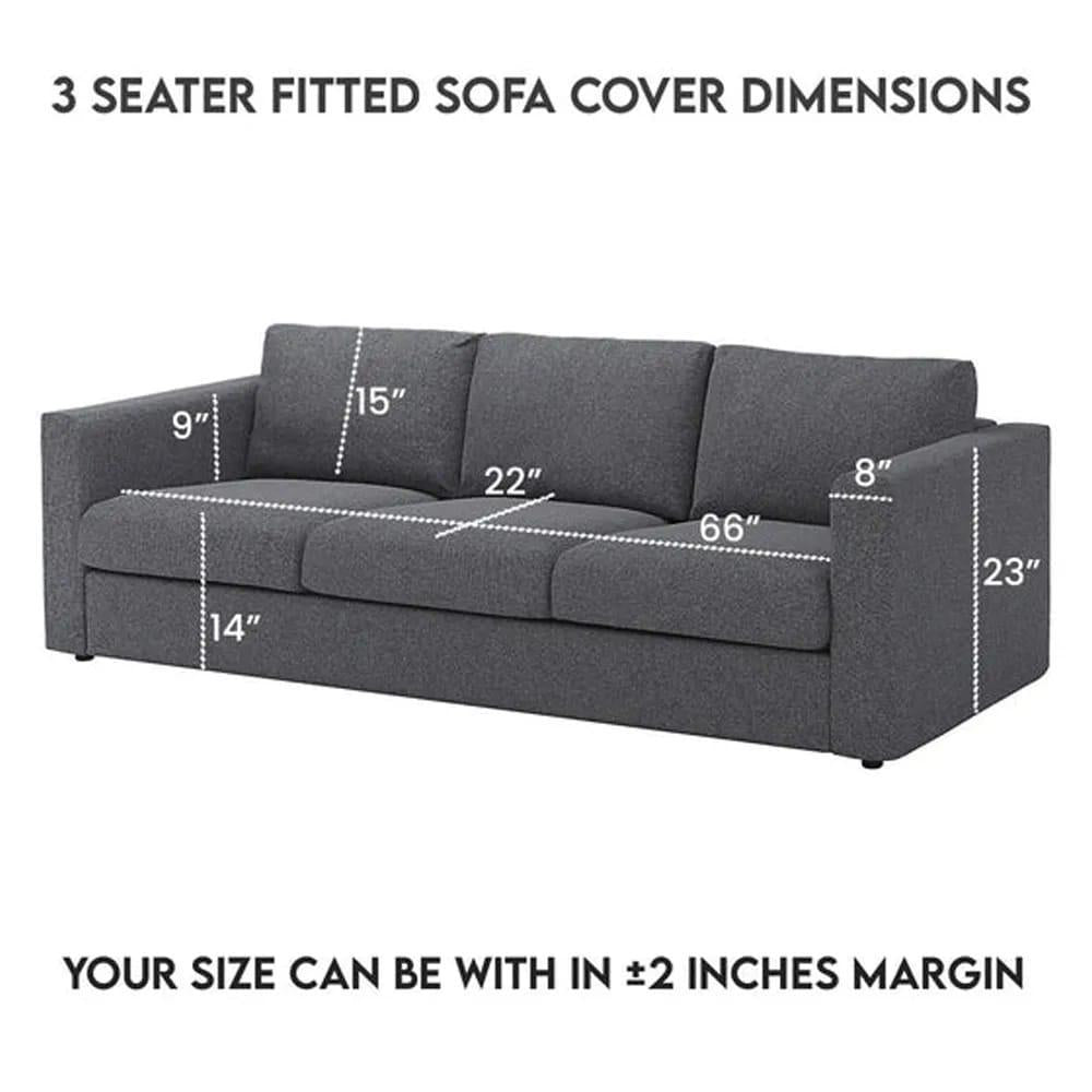 Bubble Sofa Cover – Stretchable Cover with Bubble Texture | Slip-Resistant |Mouse Colour
