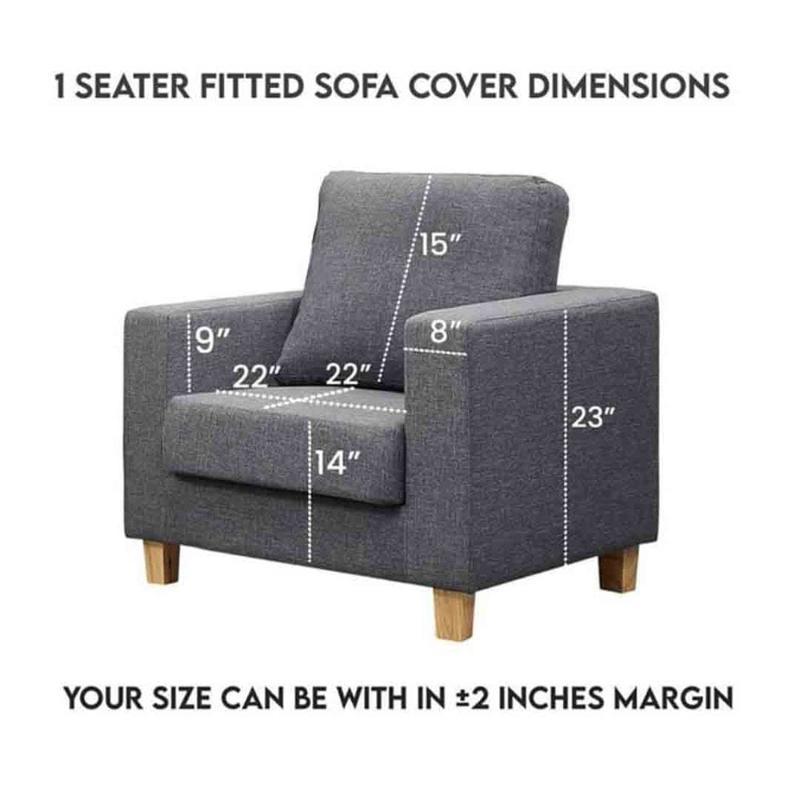 Bubble Sofa Cover – Stretchable Cover with Bubble Texture | Slip-Resistant | Gray Colour