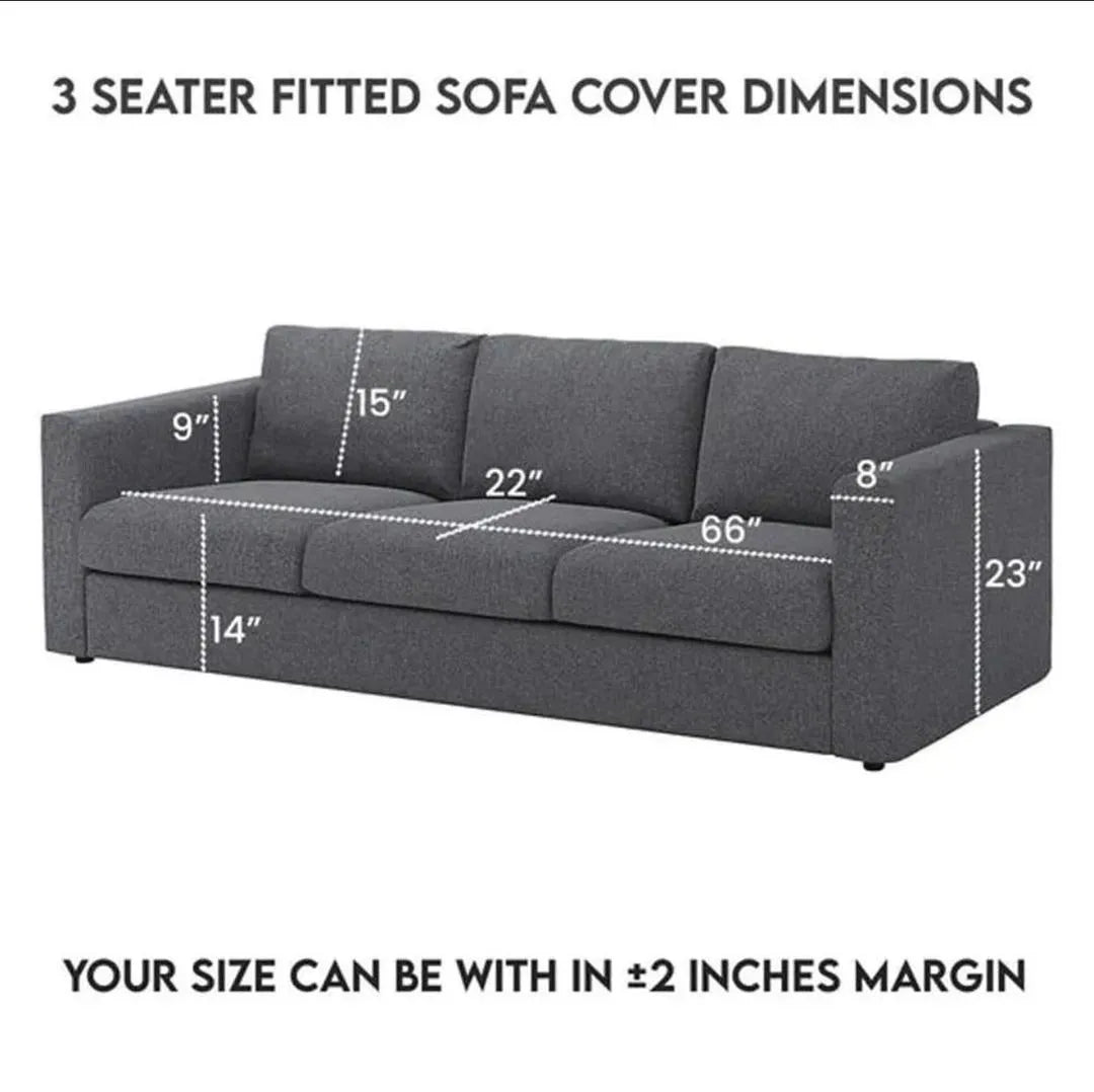 Bubble Sofa Cover – Stretchable Cover with Bubble Texture | Slip-Resistant |Golden Colour
