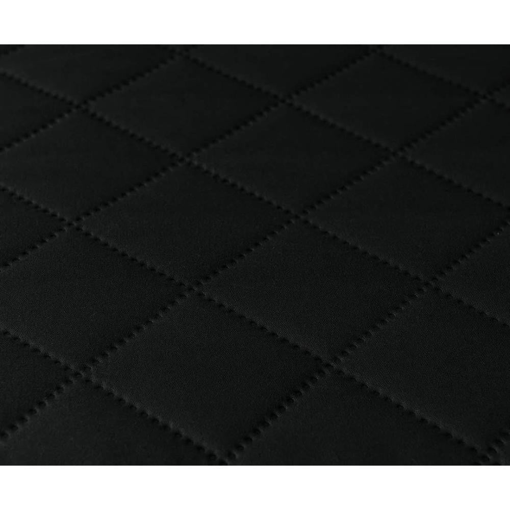 Premium Ultrasonic Quilted Sofa Cover-Sofa Coat- Export Quality Micro Fabric Easy Washable  - Black Colour