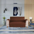 Premium Ultrasonic Quilted Sofa Cover-Sofa Coat- Export Quality Micro Fabric Easy Washable  - Copper Colour