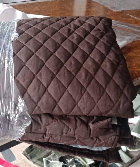 Premium Ultrasonic Quilted Sofa Cover-Sofa Coat- Export Quality Micro Fabric Easy Washable  - Chocolate Colour