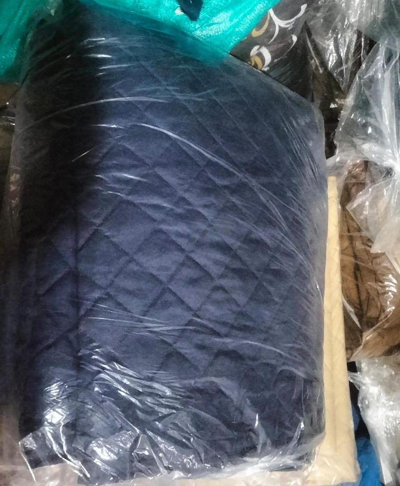 Premium Ultrasonic Quilted Sofa Cover-Sofa Coat- Export Quality Micro Fabric Easy Washable  - Blue Colour