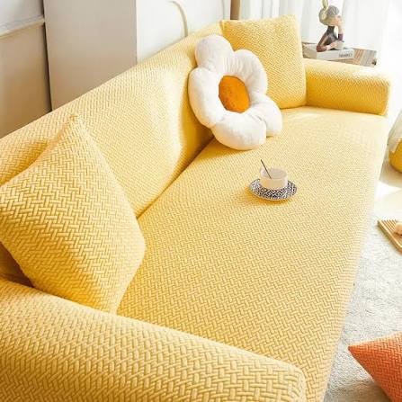 Custom stripe jacquard sofa cover design